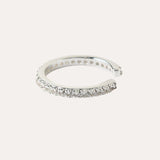 Pave Silver Ear Cuff