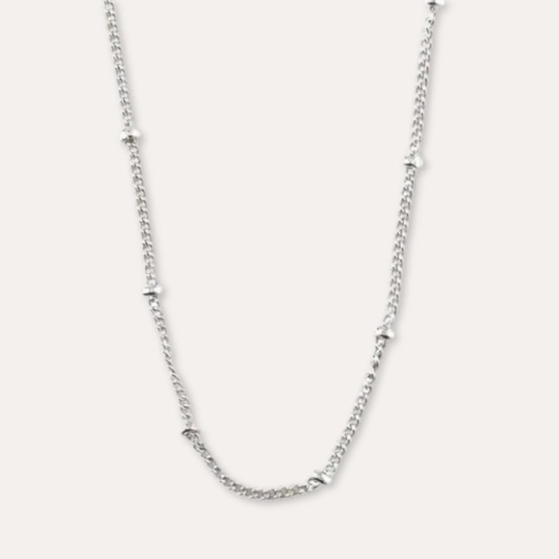 SATELLITE CHAIN SILVER Halskjede