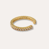 Fine Pavé Ear Cuff - Gold